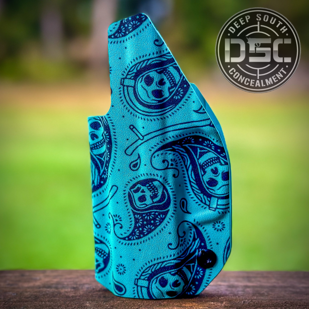 Sig Sauer P365 Turquoise Grim Reaper Design RH IWB Concealment Holster