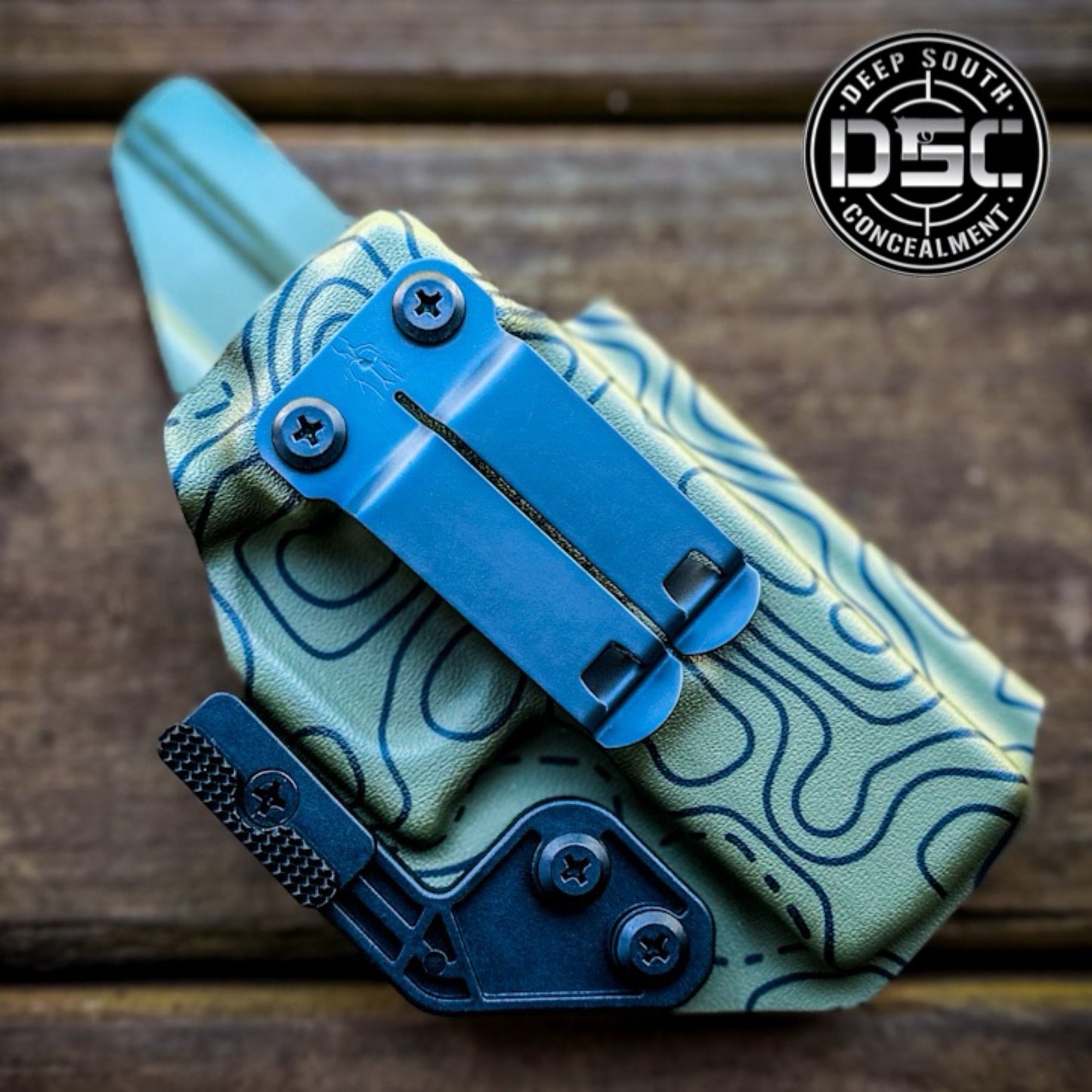 Ruger RXM OD Green Topography Design RH IWB Concealment Holster