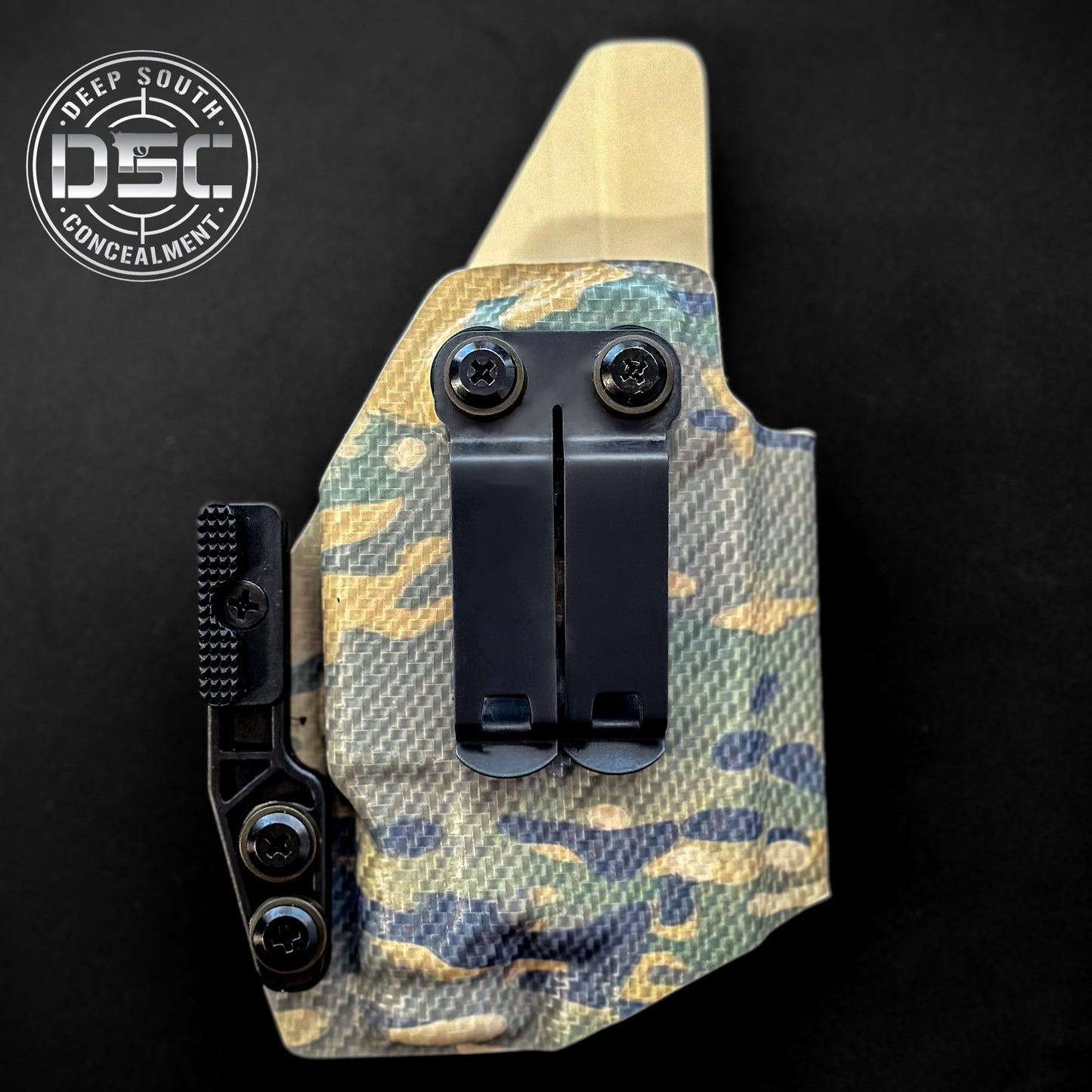 Glock 43X MOS w/Streamlight TLR7 Sub Multicam Carbon Fiber RH IWB Holster