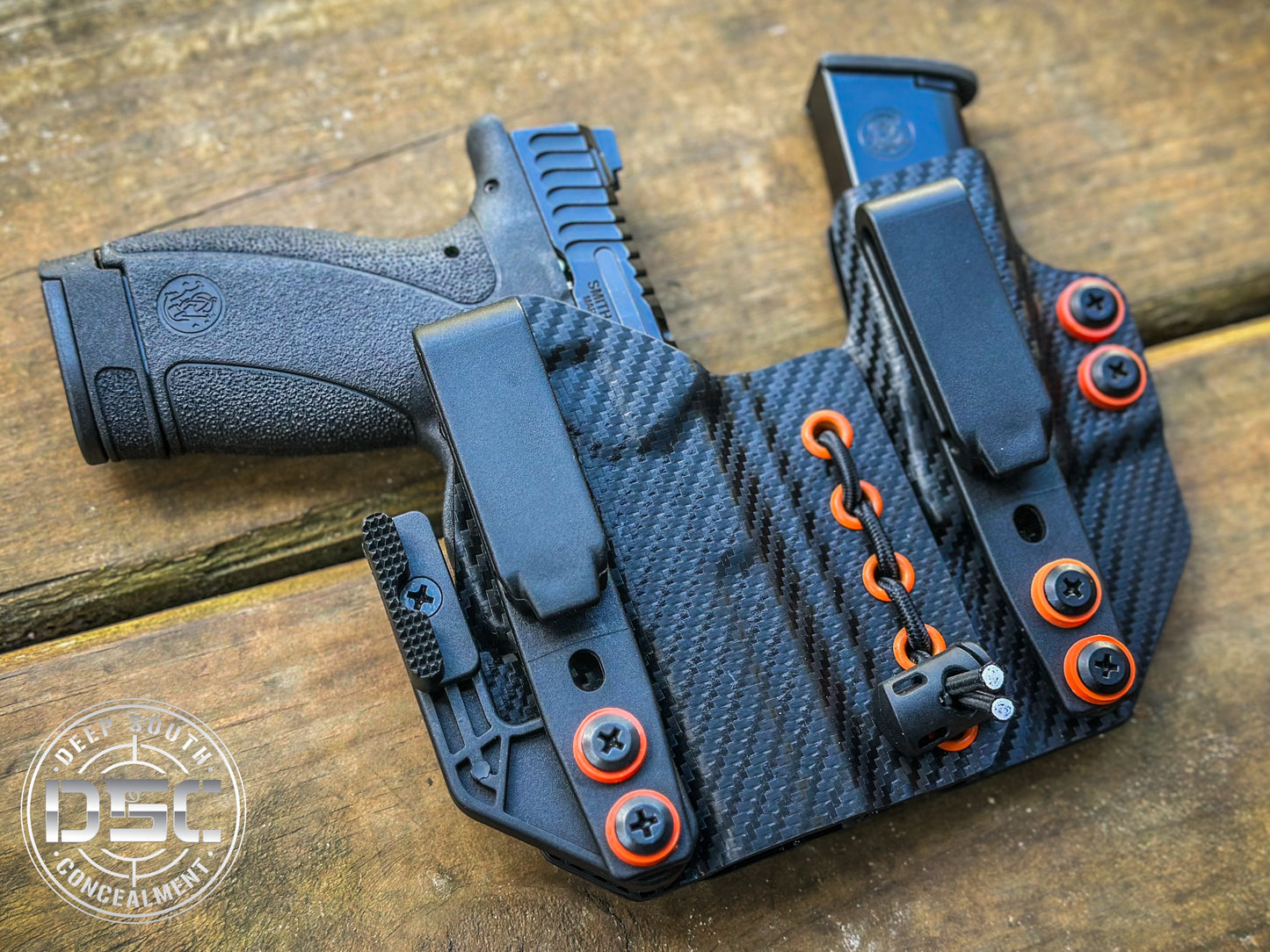 Smith & Wesson Bodyguard 2.0 Black Carbon Fiber RH AIWB Flex Rig Holster