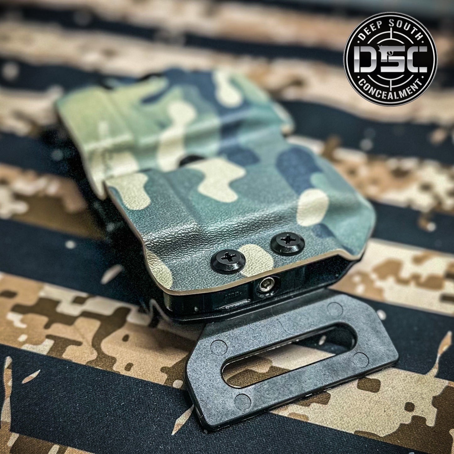 Multicam Camo Dual Mag Carrier for Double Stack 9mm/40 S&W Mags