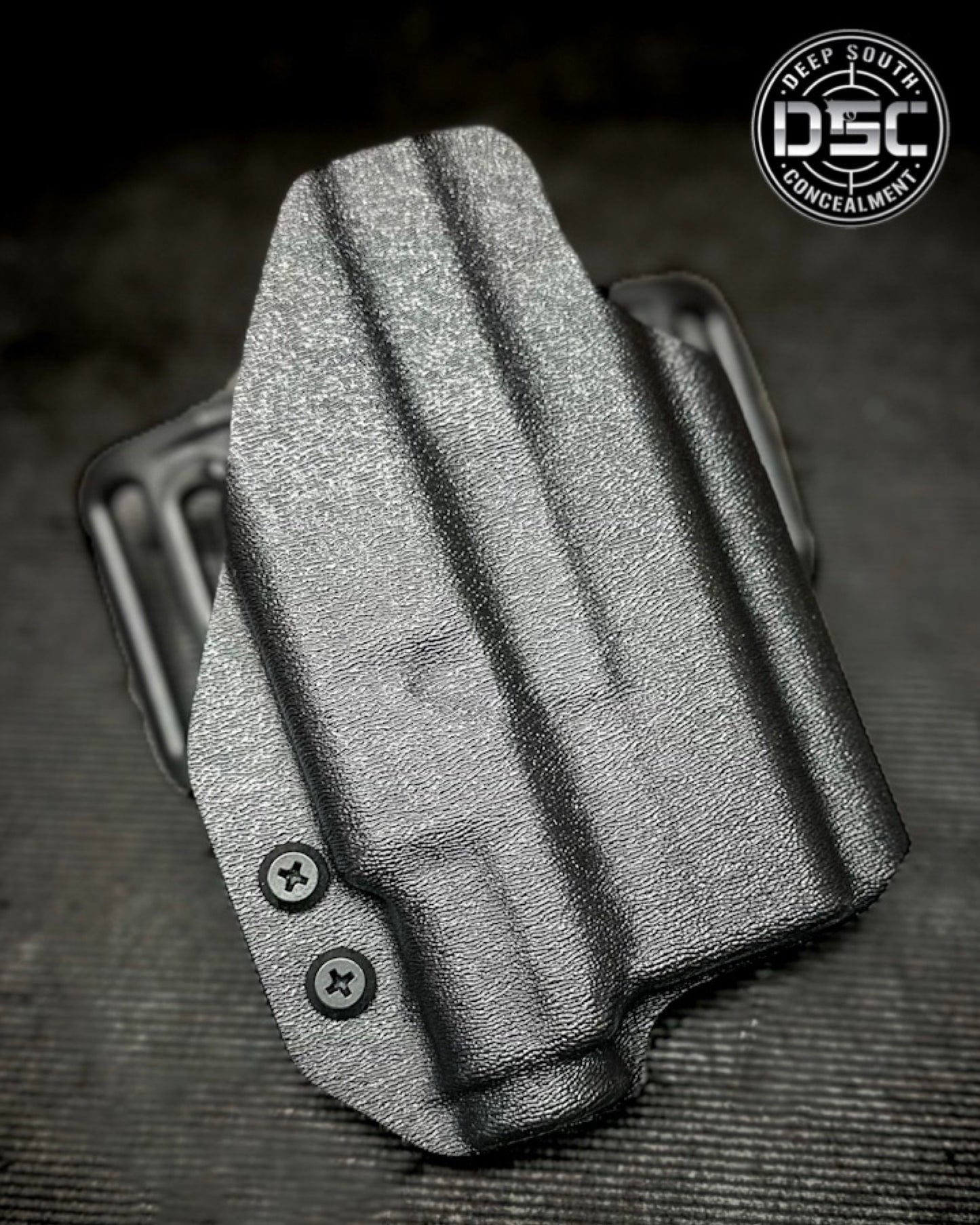 Glock 43X MOS w/Streamlight TLR7 Sub RH Black OWB Belt Slide Holster