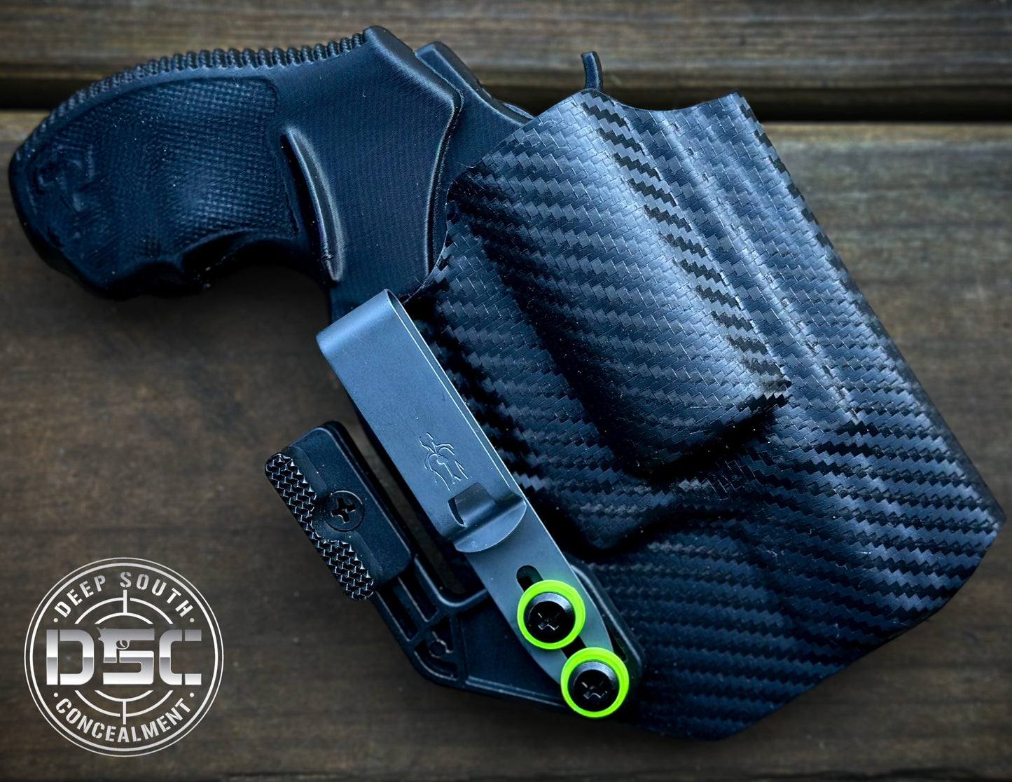 Taurus Model 856 Black Carbon Fiber RH IWB Holster