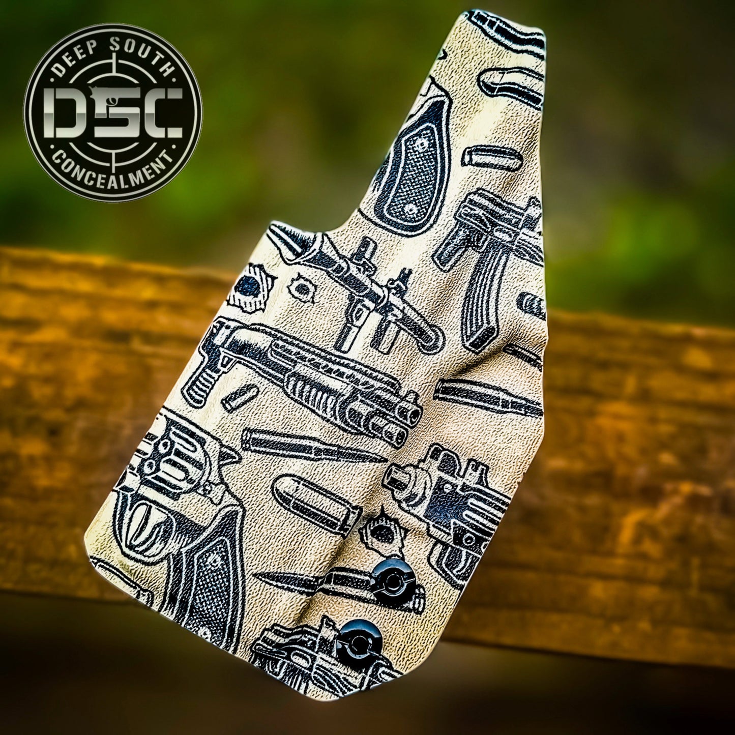 Springfield Armory Hellcat Desert Tan Guns Print RH IWB Holster