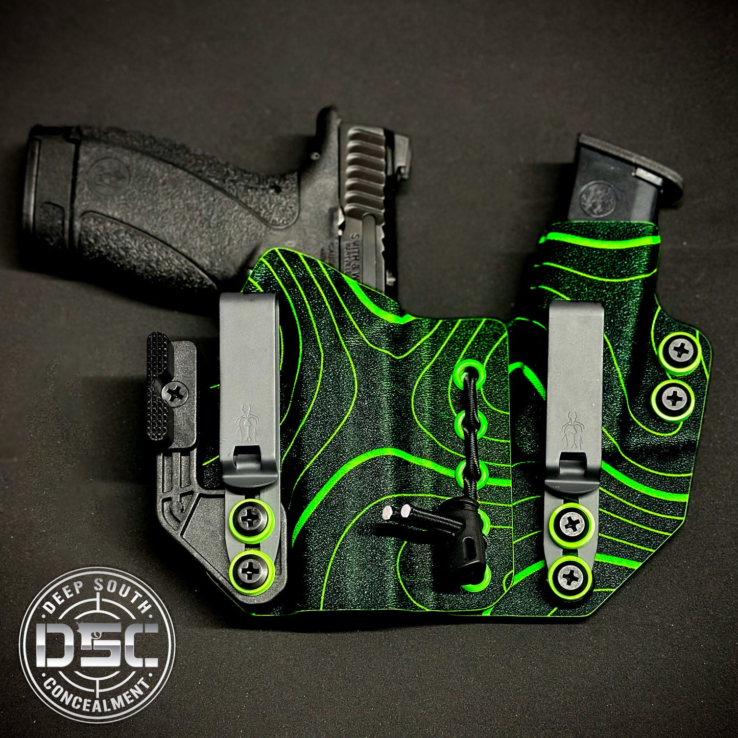 Smith & Wesson Bodyguard 2.0 Neon Green Topo RH AIWB Flex Rig Holster