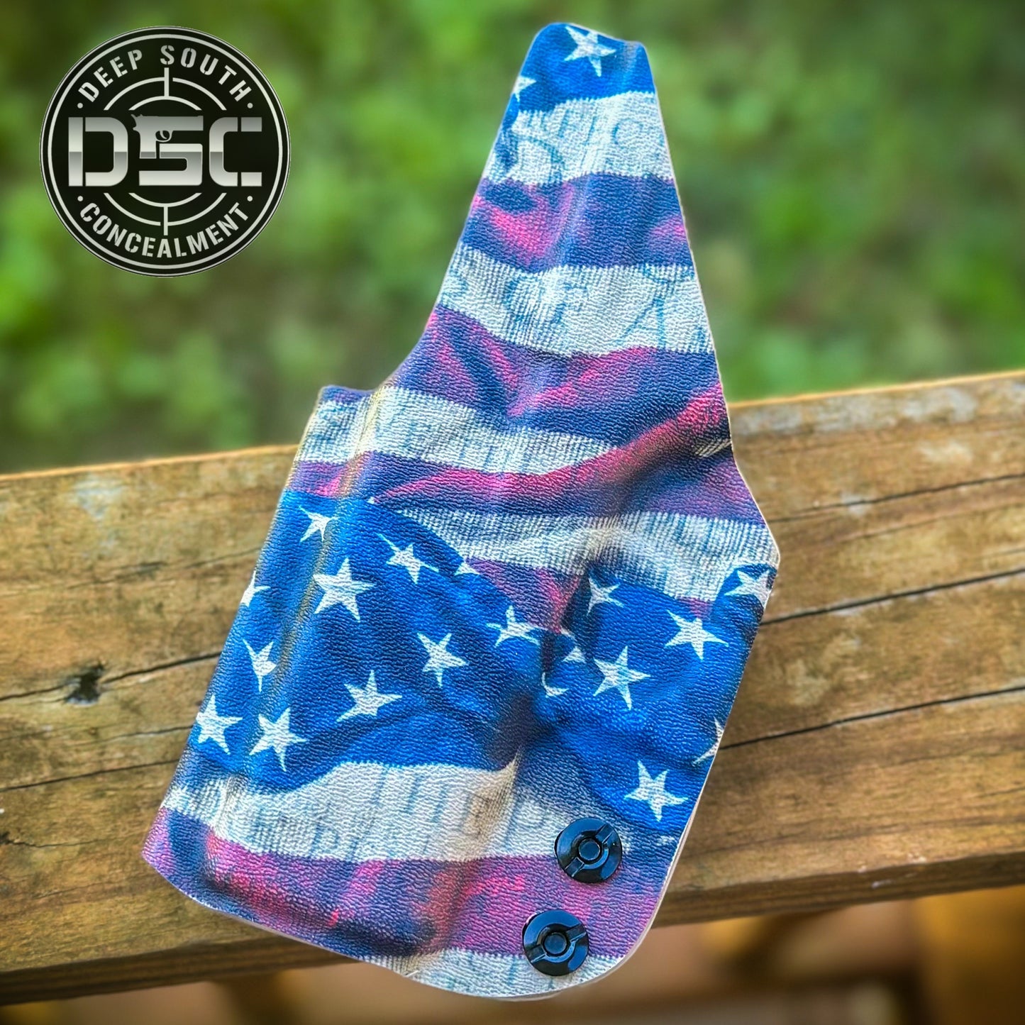 Glock 43/43X MOS American Flag Design RH IWB Concealment Holster