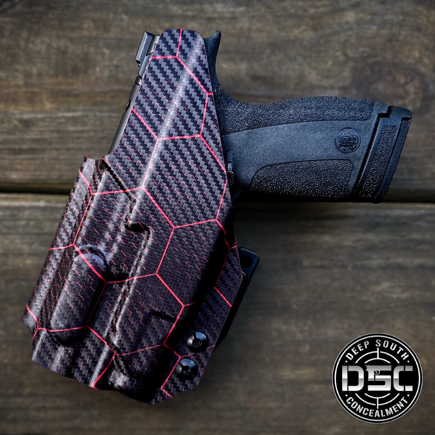 Smith & Wesson Shield X w/Streamlight w/TLR7 SUB Red/Blk Hex Carbon Fiber RH IWB