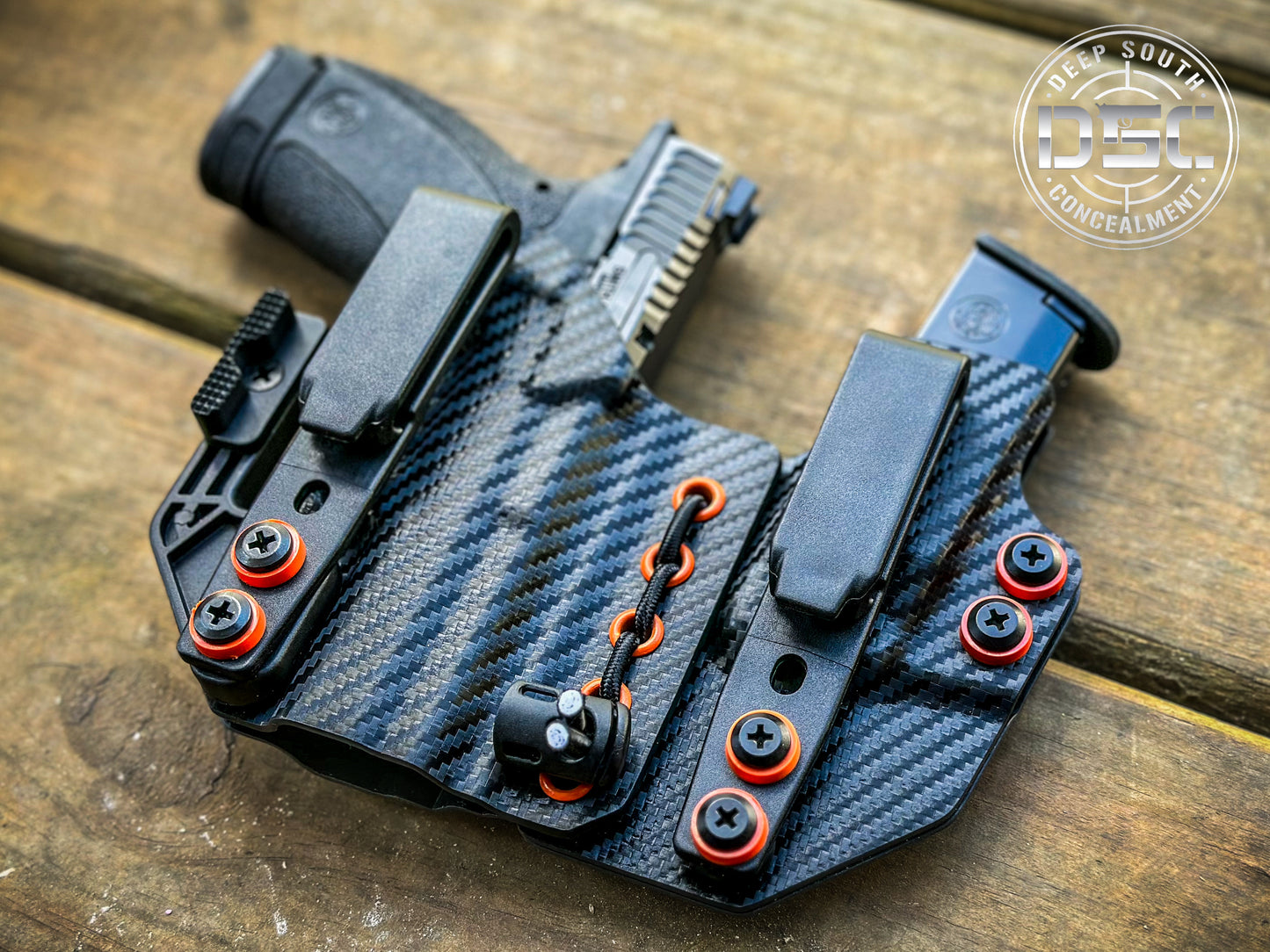 Smith & Wesson Bodyguard 2.0 Black Carbon Fiber RH AIWB Flex Rig Holster
