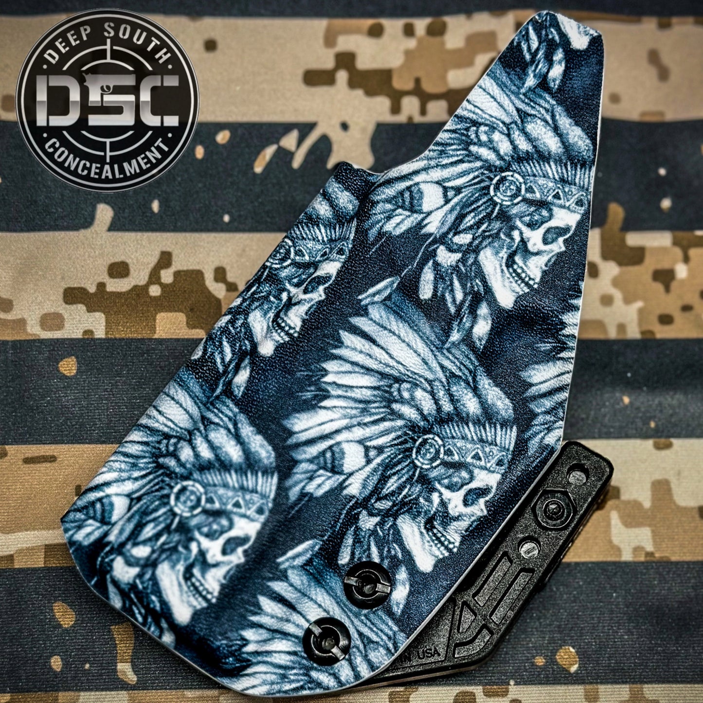 Glock 48 MOS Indian War Chief Design RH IWB Holster