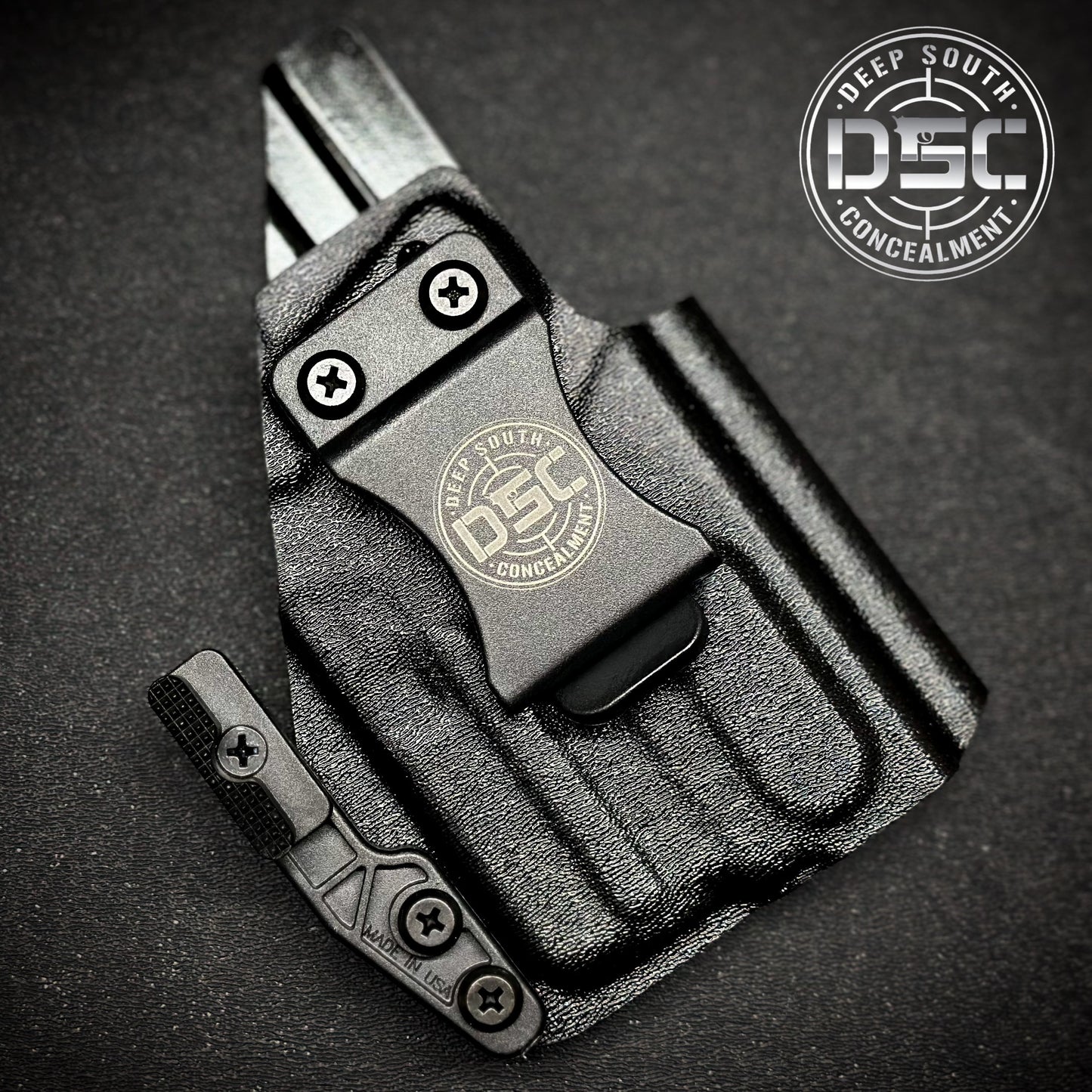 Glock 43X MOS w/Streamlight TLR6 Black RH IWB Holster