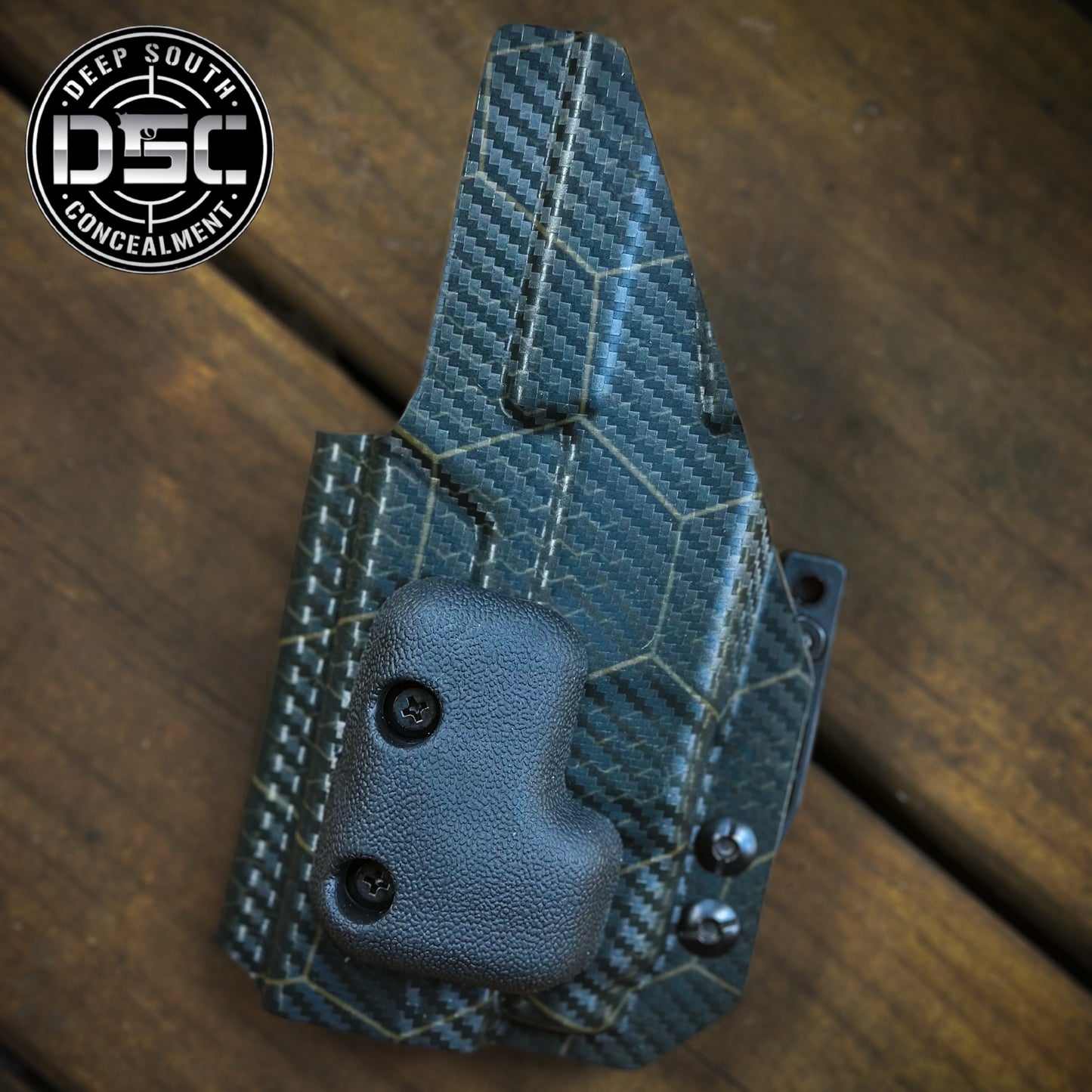Glock 19/23/32/45 Streamlight TLR7 OD Green Carbon Fiber Hexagon Pattern RH IWB