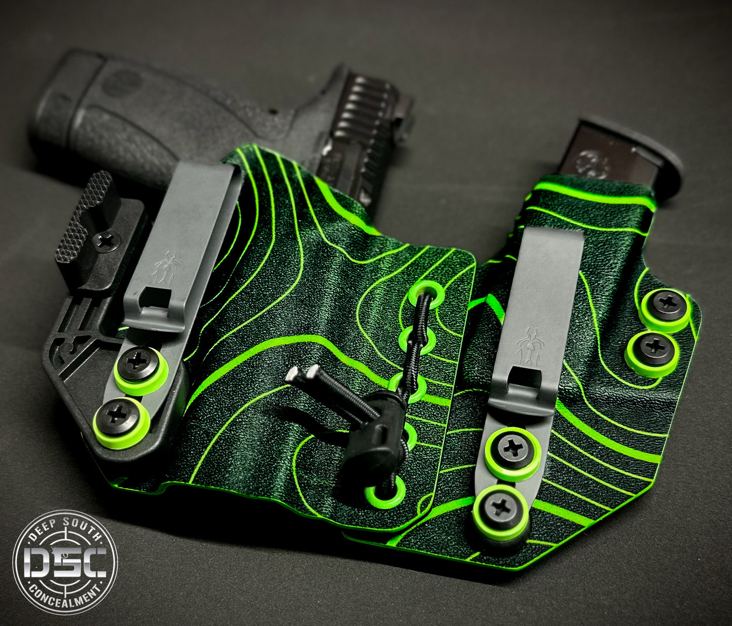 Smith & Wesson Bodyguard 2.0 Neon Green Topo RH AIWB Flex Rig Holster