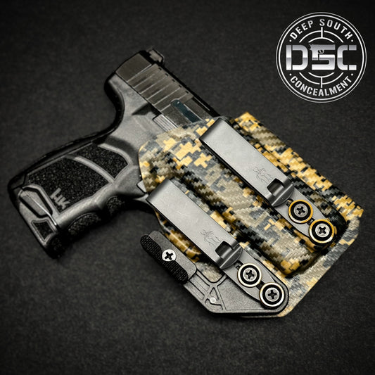 H&K CC9 Black/Coyote Brown Digital Camo RH IWB Holster