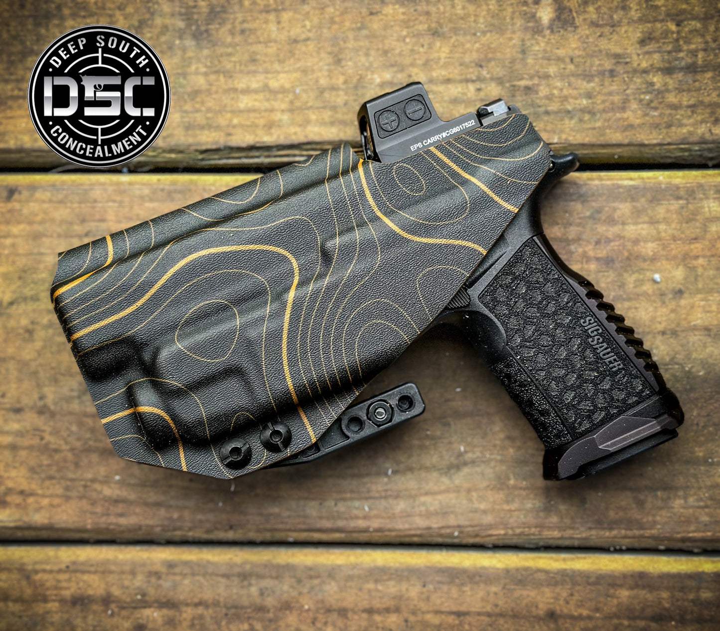 Sig Sauer P365 Fuse w/Streamlight TLR-7 Black/Coyote Brown TOPO RH IWB Holster