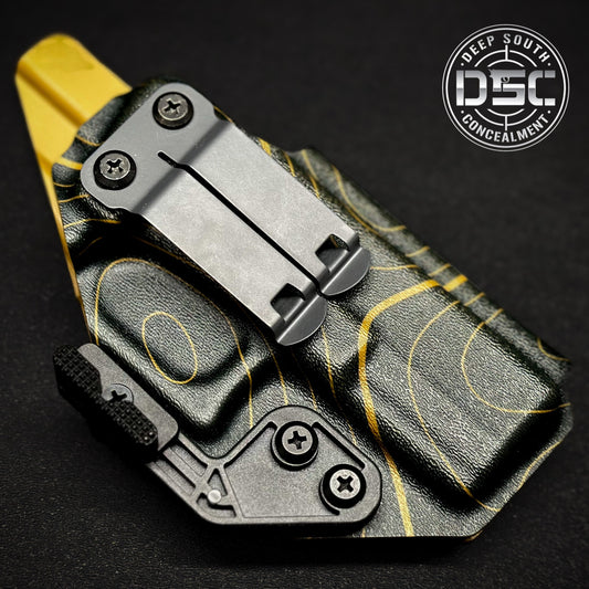 Glock 19/23/32/45 Black/Coyote Brown Topo RH IWB Concealment Holster