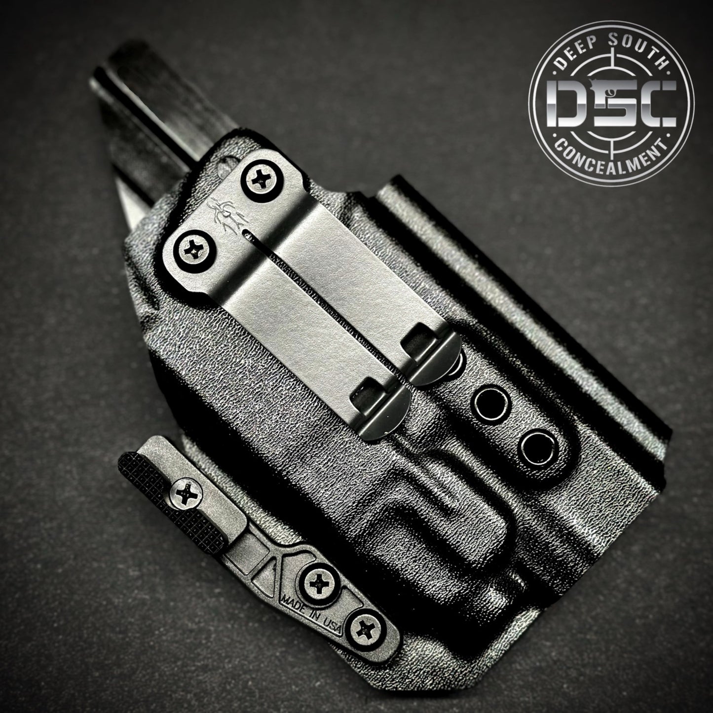 Glock 19/23/32/45 w/Streamlight TLR-7 Black RH IWB Concealment Holster