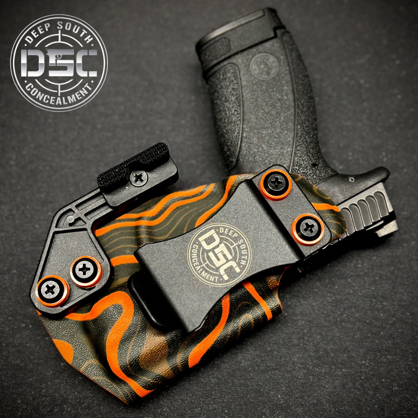 Smith & Wesson Bodyguard 2.0 Orange Abstract Swirl RH IWB Concealment Holster