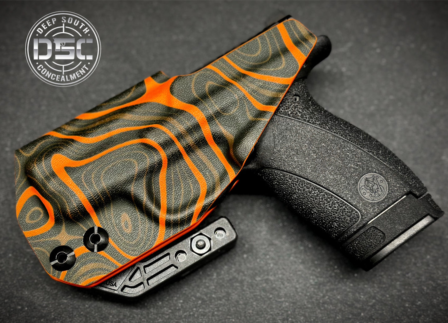 Smith & Wesson Bodyguard 2.0 Orange Abstract Swirl RH IWB Concealment Holster