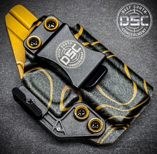 Glock 43/43X MOS Coyote Brown Swirl RH IWB Holster