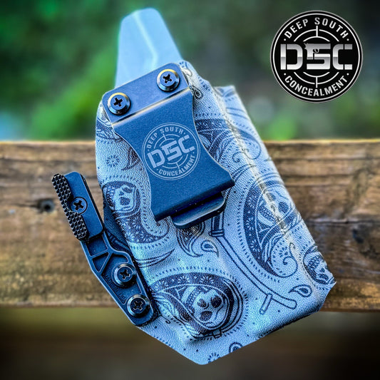 Sig Sauer P365 Fuse w/Streamlight TLR7 Gray/Black Grim Reaper Design RH IWB Holster