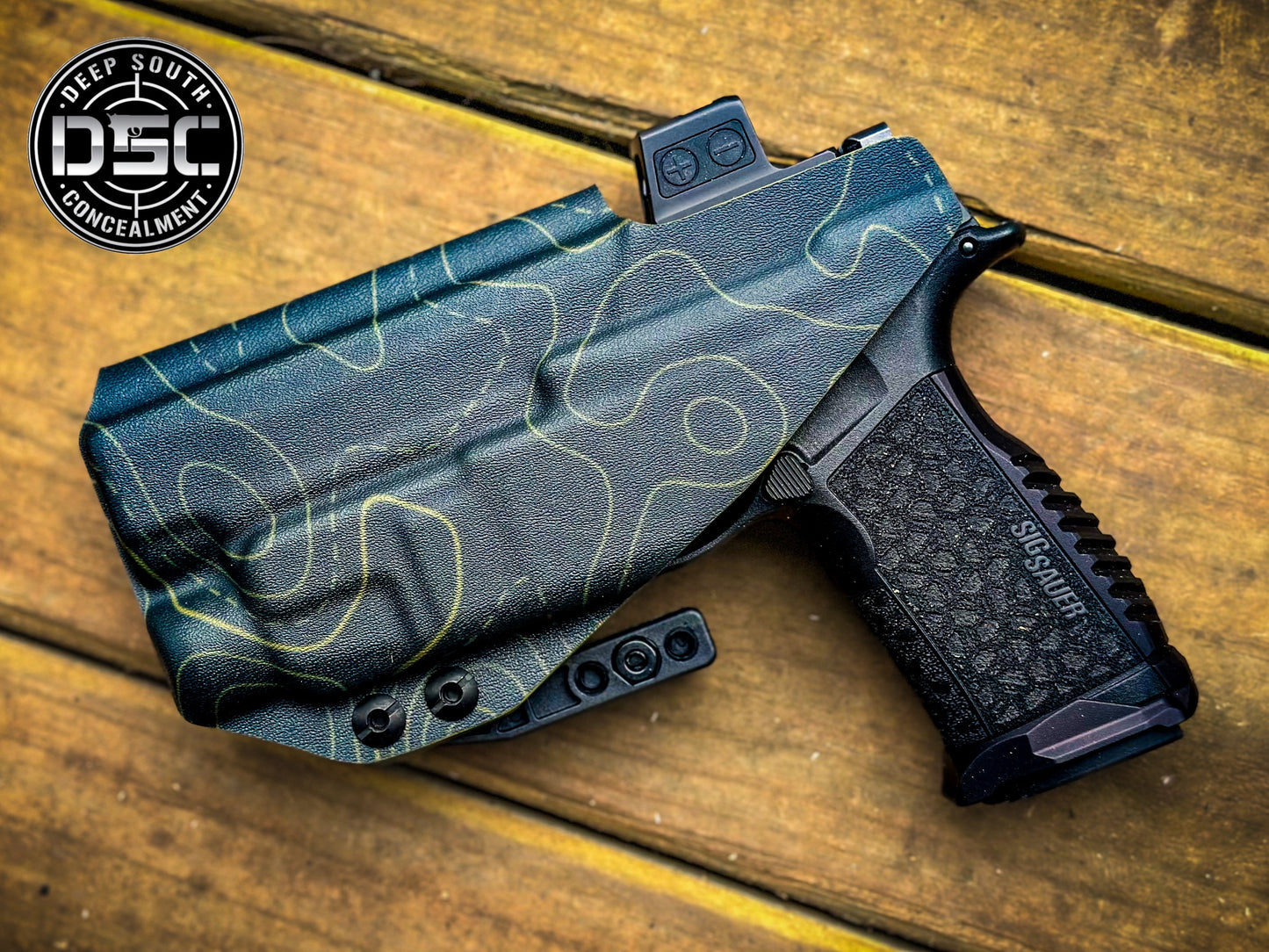 Sig Sauer P365 Fuse w/Streamlight TLR-7 HLX Black/OD Green TOPO RH IWB Holster