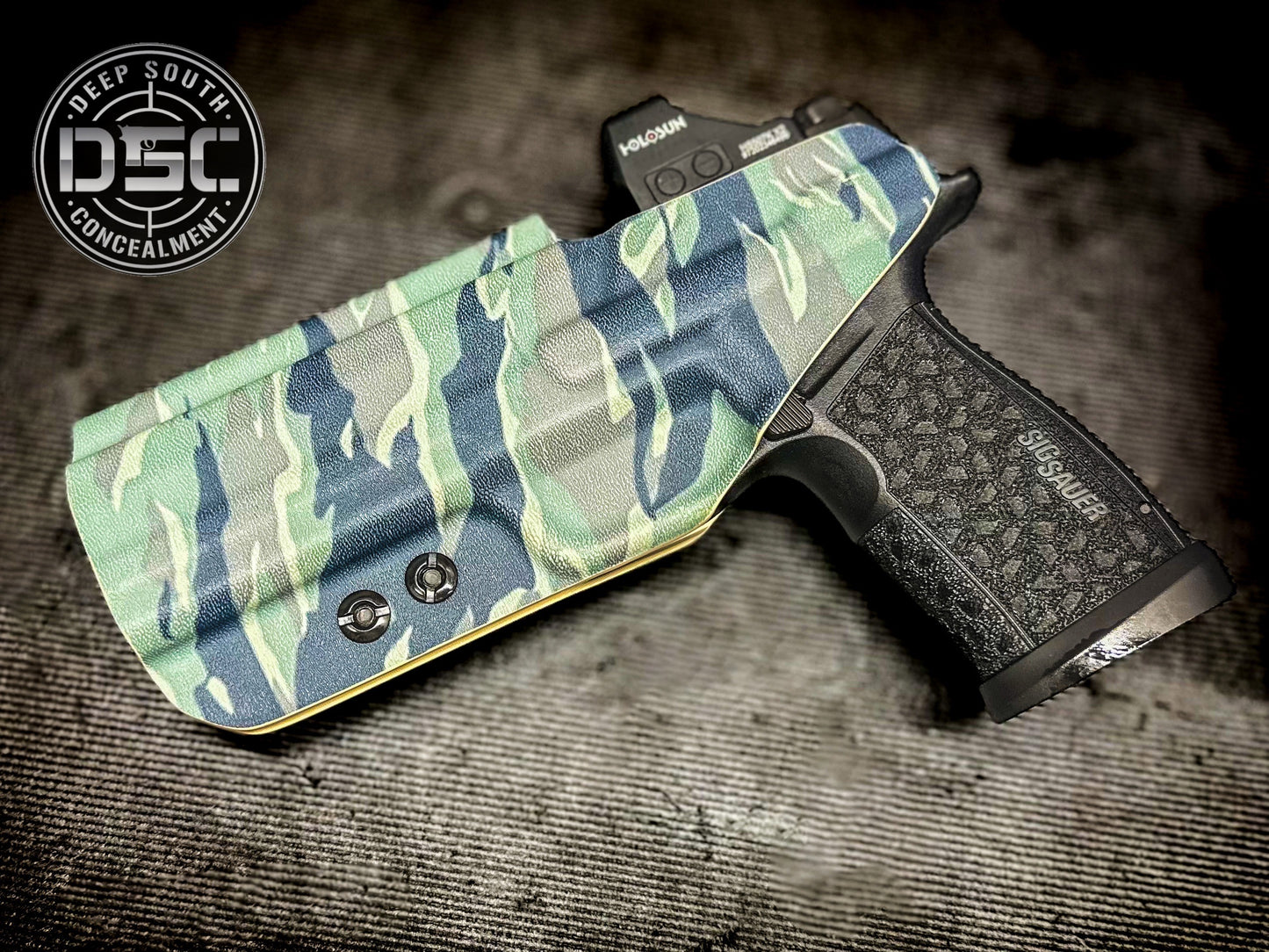 Sig Sauer P365 Fuse Tiger Stripe Camo RH IWB Concealment Holster