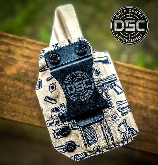 Springfield Armory Hellcat Desert Tan Guns Print RH IWB Holster