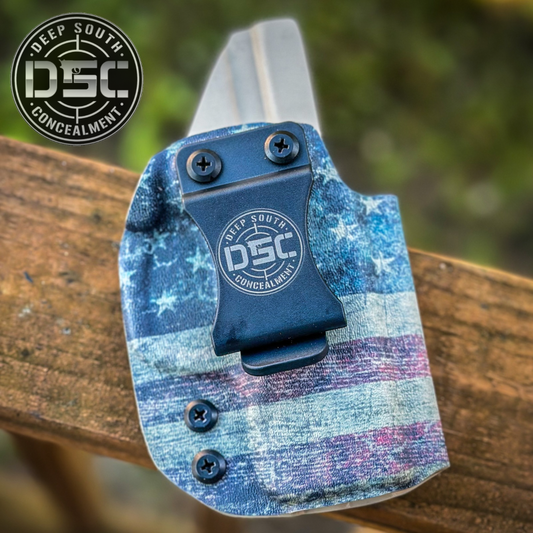 Smith & Wesson Shield 2.0/Shield Plus 3.1" Barrel Distressed American Flag RH IWB Holster