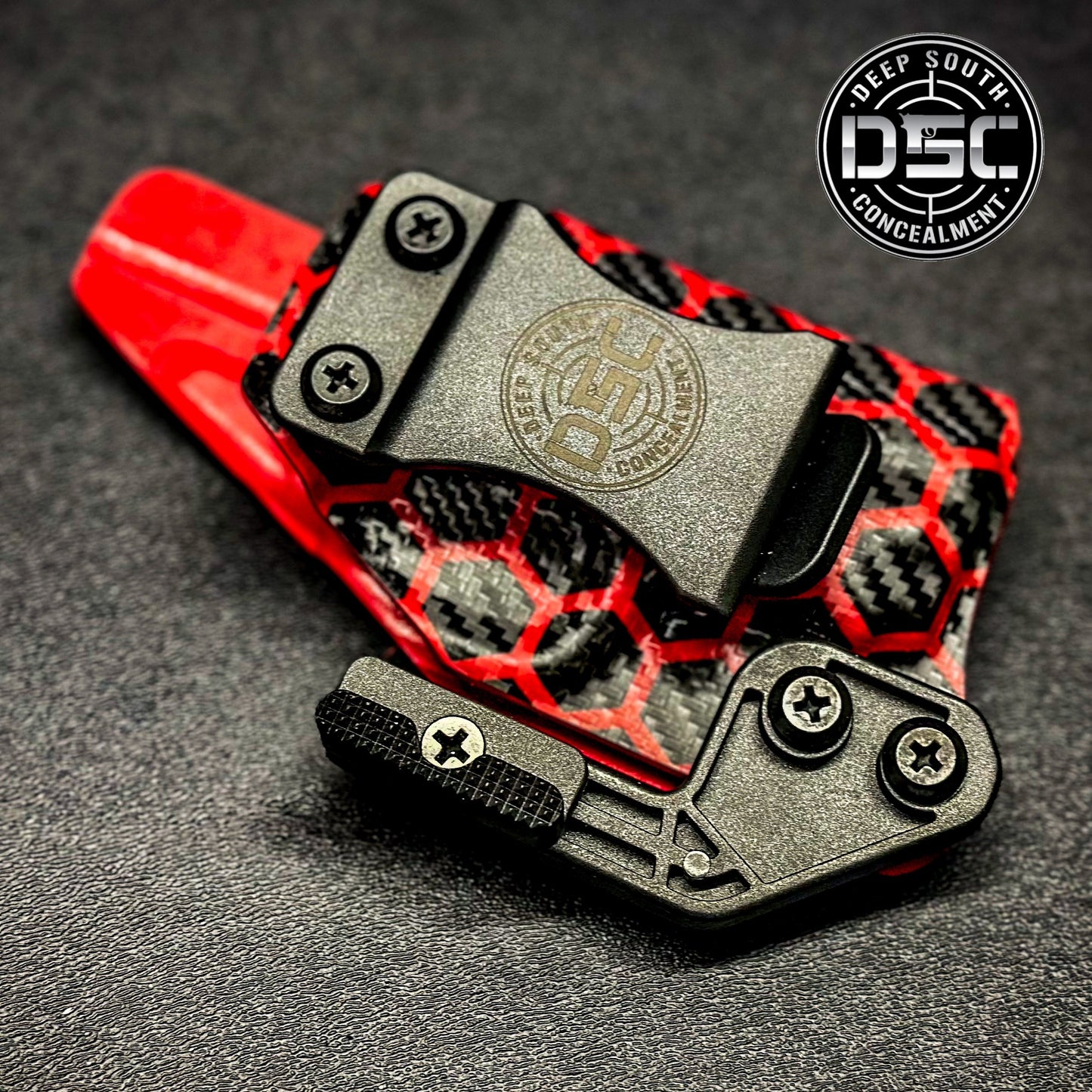 Smith & Wesson Bodyguard 2.0 Red Carbon Fiber w/Black Hex RH IWB Concealment Holster
