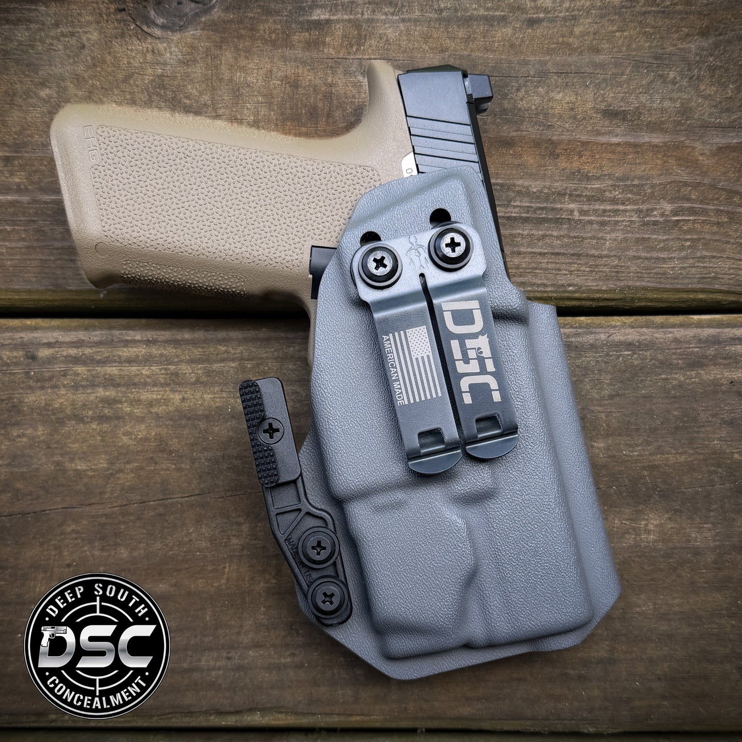 Ruger RXM w/Olight PL-X Gray RH IWB Holster