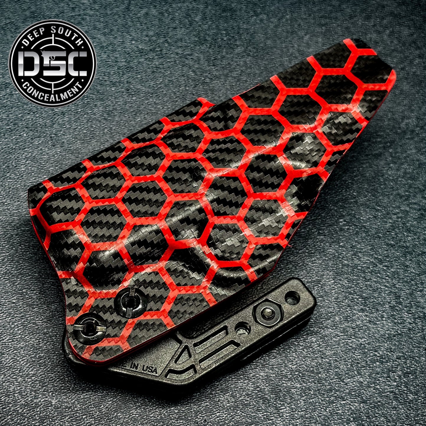Smith & Wesson Bodyguard 2.0 Red Carbon Fiber w/Black Hex RH IWB Concealment Holster