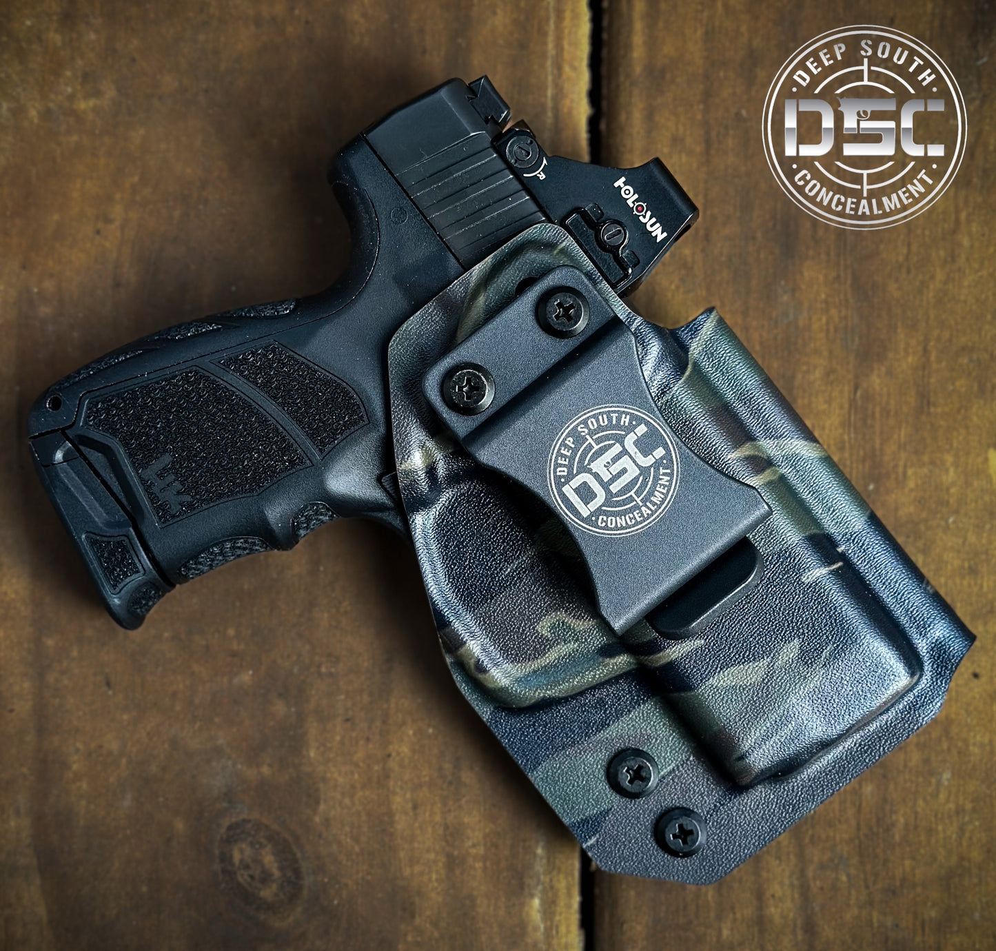 H&K CC9 Tiger Stripe Camo RH IWB Holster