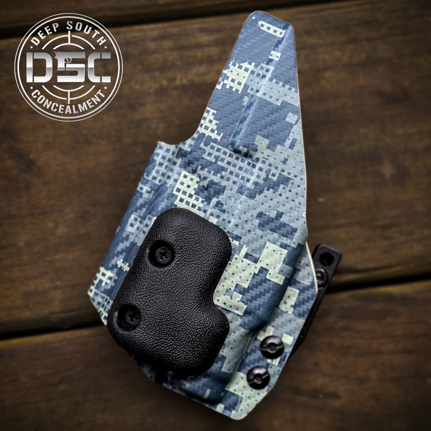 Glock 43X MOS w/Streamlight TLR7 Sub OD Green Digital Camo Carbon Fiber RH IWB