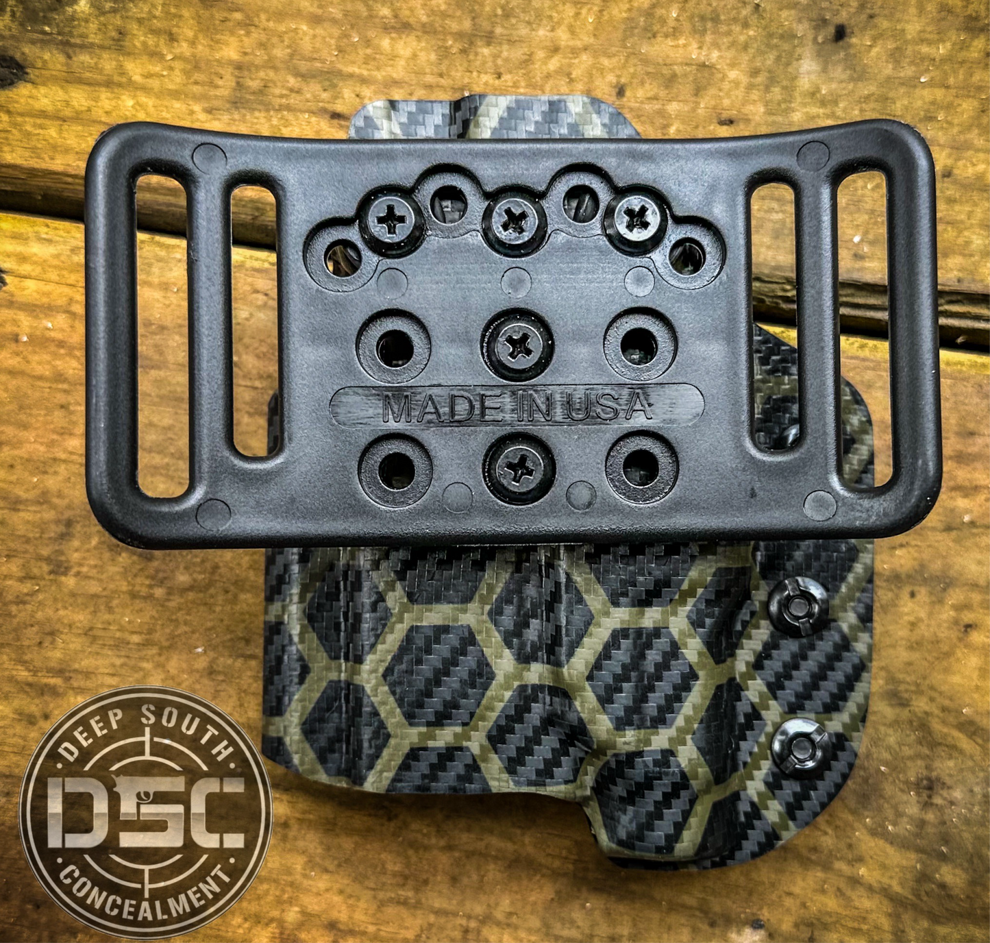 Sig Sauer P365 XMacro w/TLR7 Sub OD Green Carbon Fiber Hex RH OWB Belt Slide Holster