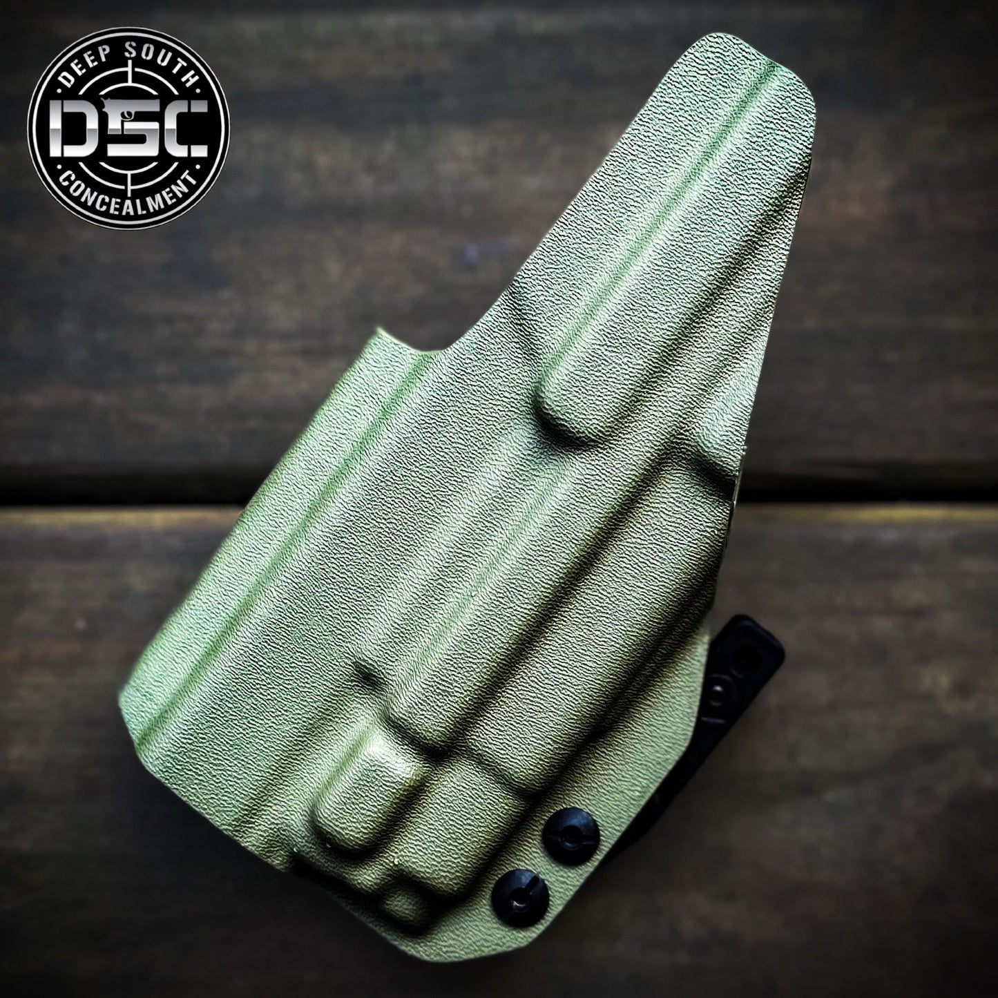 Glock 19/23/32/45 w/Olight PL-Mini 2 Valkyrie OD Green RH IWB  Holster