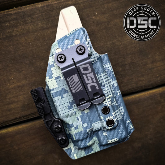Glock 48 MOS w/Streamlight TLR7 Sub OD Green Digital Camo Carbon Fiber RH IWB