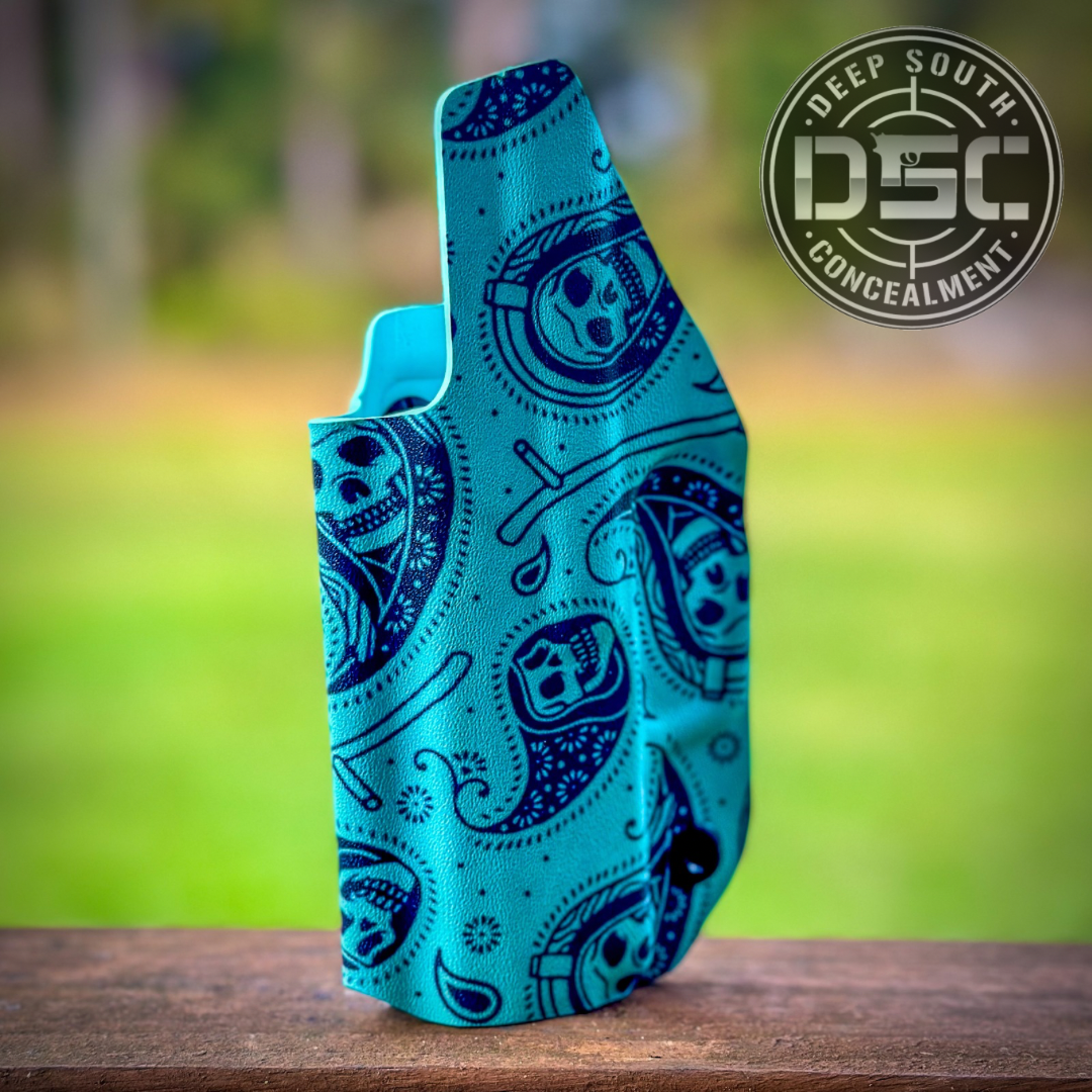 Sig Sauer P365 Turquoise Grim Reaper Design RH IWB Concealment Holster