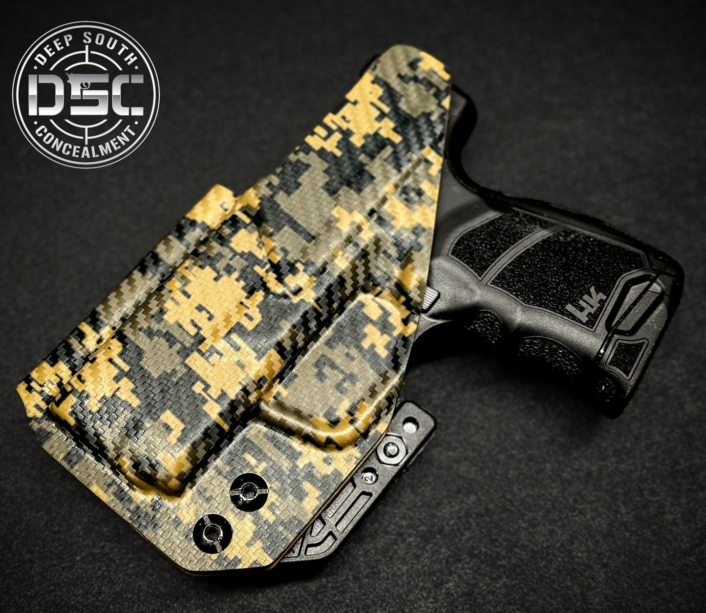 H&K CC9 Black/Coyote Brown Digital Camo RH IWB Holster