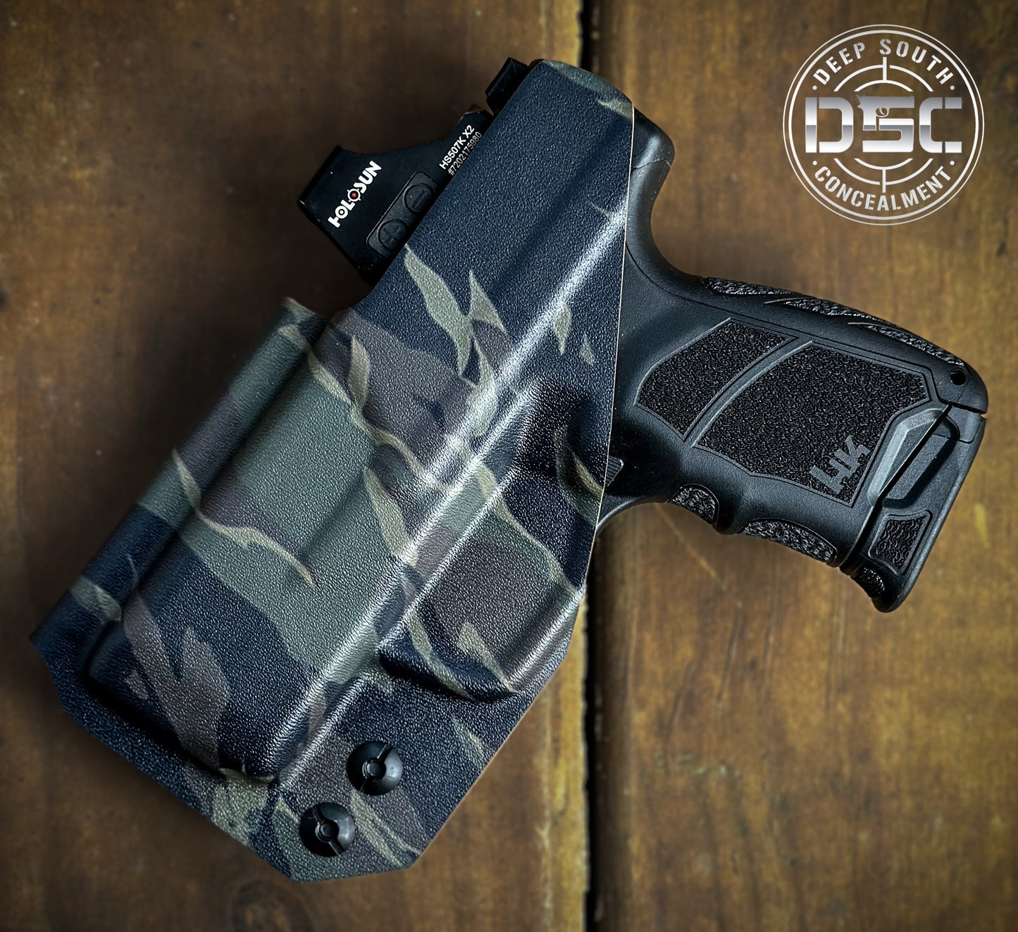 H&K CC9 Tiger Stripe Camo RH IWB Holster