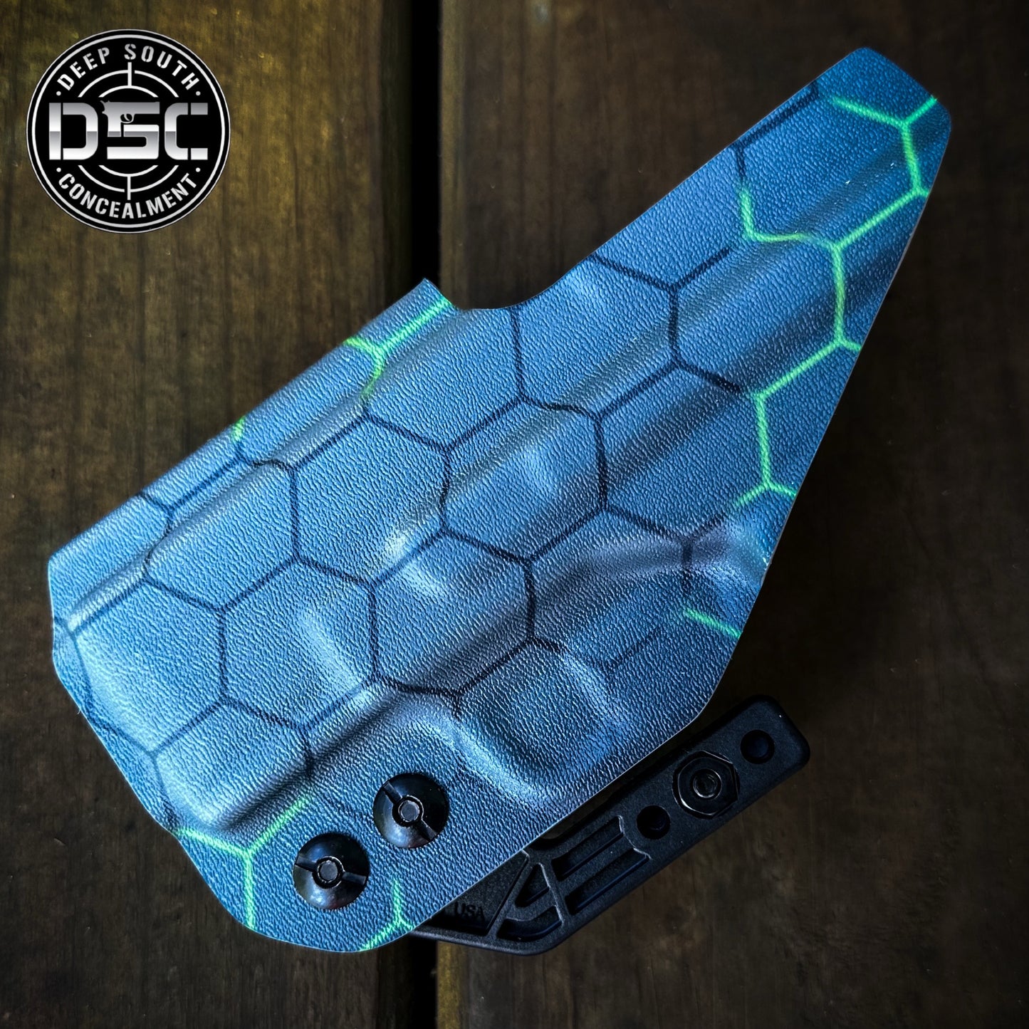 Springfield Armory Hellcat Custom Hexagon Print RH IWB Concealment Holster