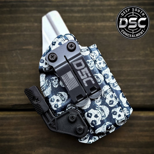 Glock 43X MOS Misfits Skull Custom RH IWB Concealment Holster