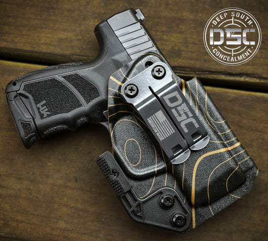 H&K CC9 Black/Coyote Brown TOPO Design RH IWB Holster