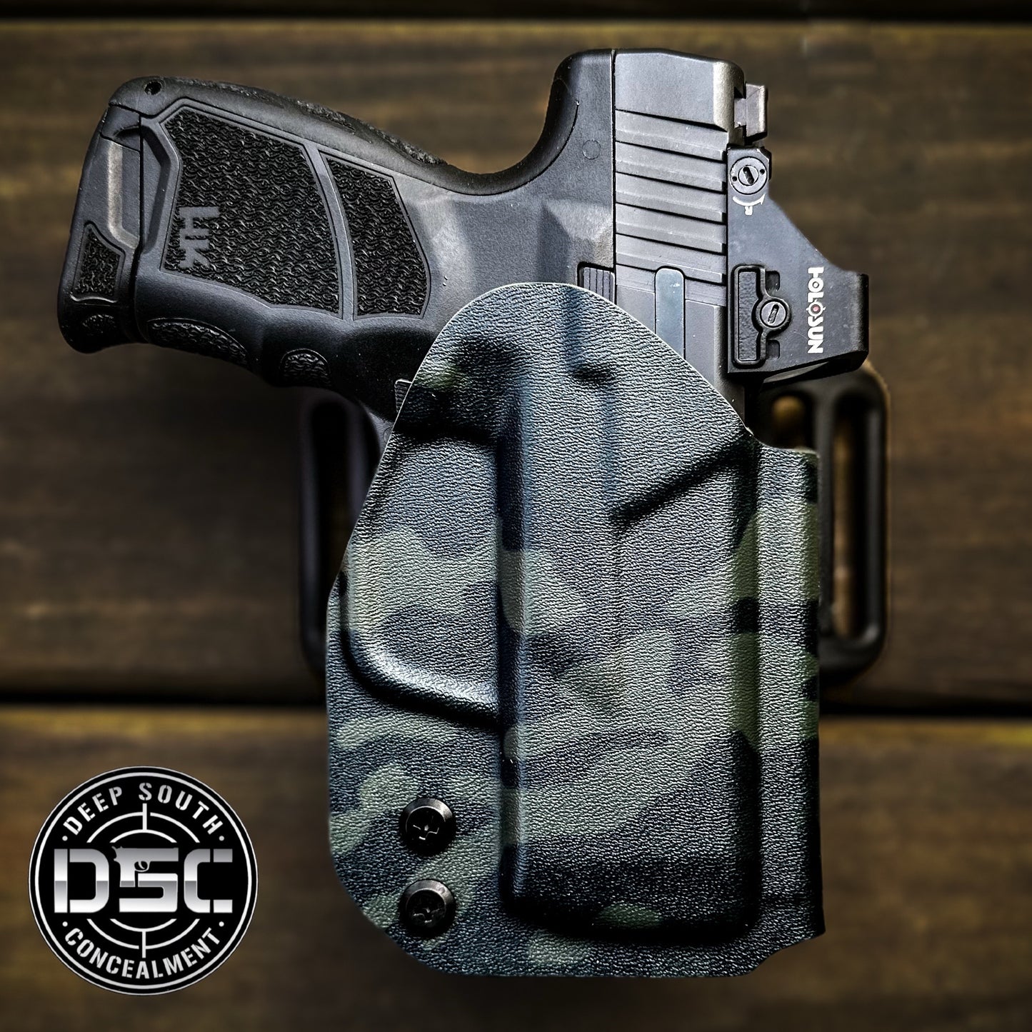 H&K CC9 Black Multicam Camo RH OWB Belt Slide Holster