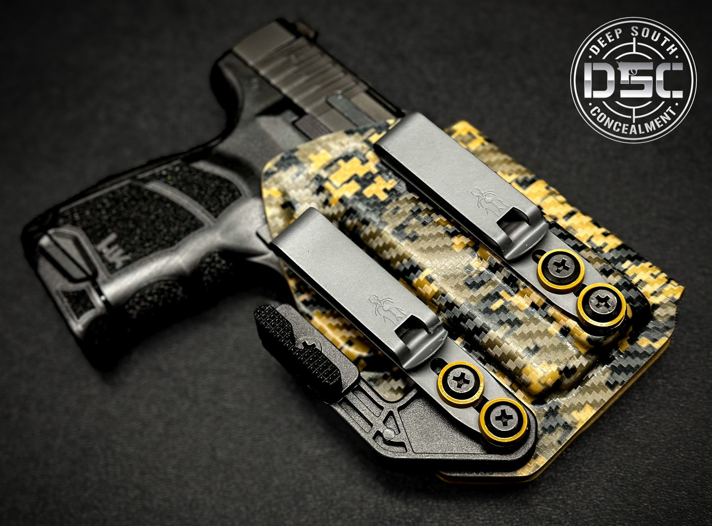 H&K CC9 Black/Coyote Brown Digital Camo RH IWB Holster