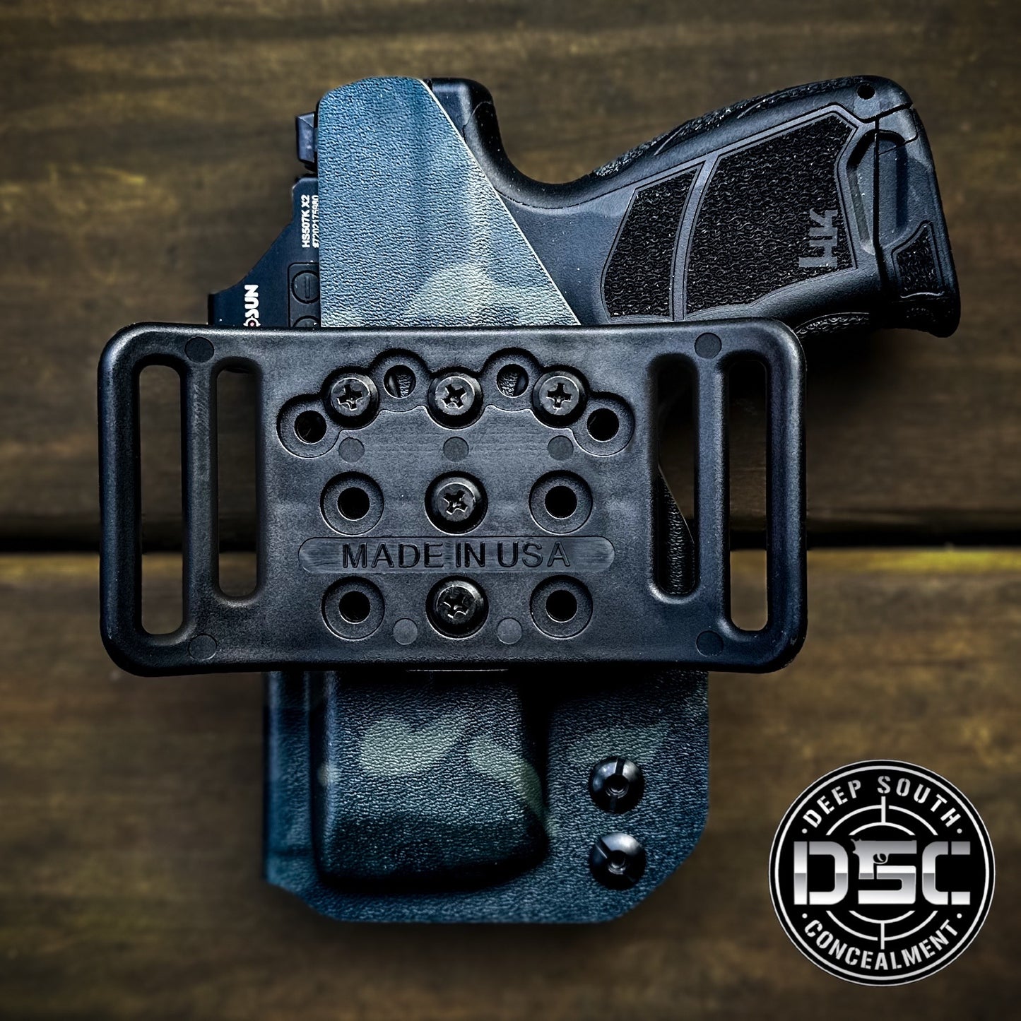 H&K CC9 Black Multicam Camo RH OWB Belt Slide Holster