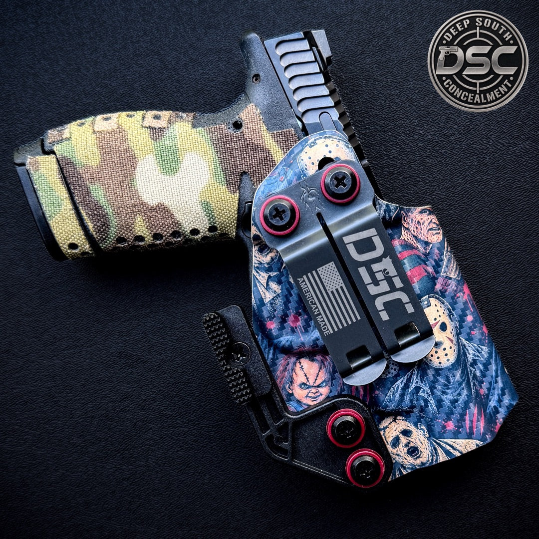 Smith & Wesson Bodyguard 2.0 Comp Carry Horror Villains Carbon Fiber RH IWB Holster