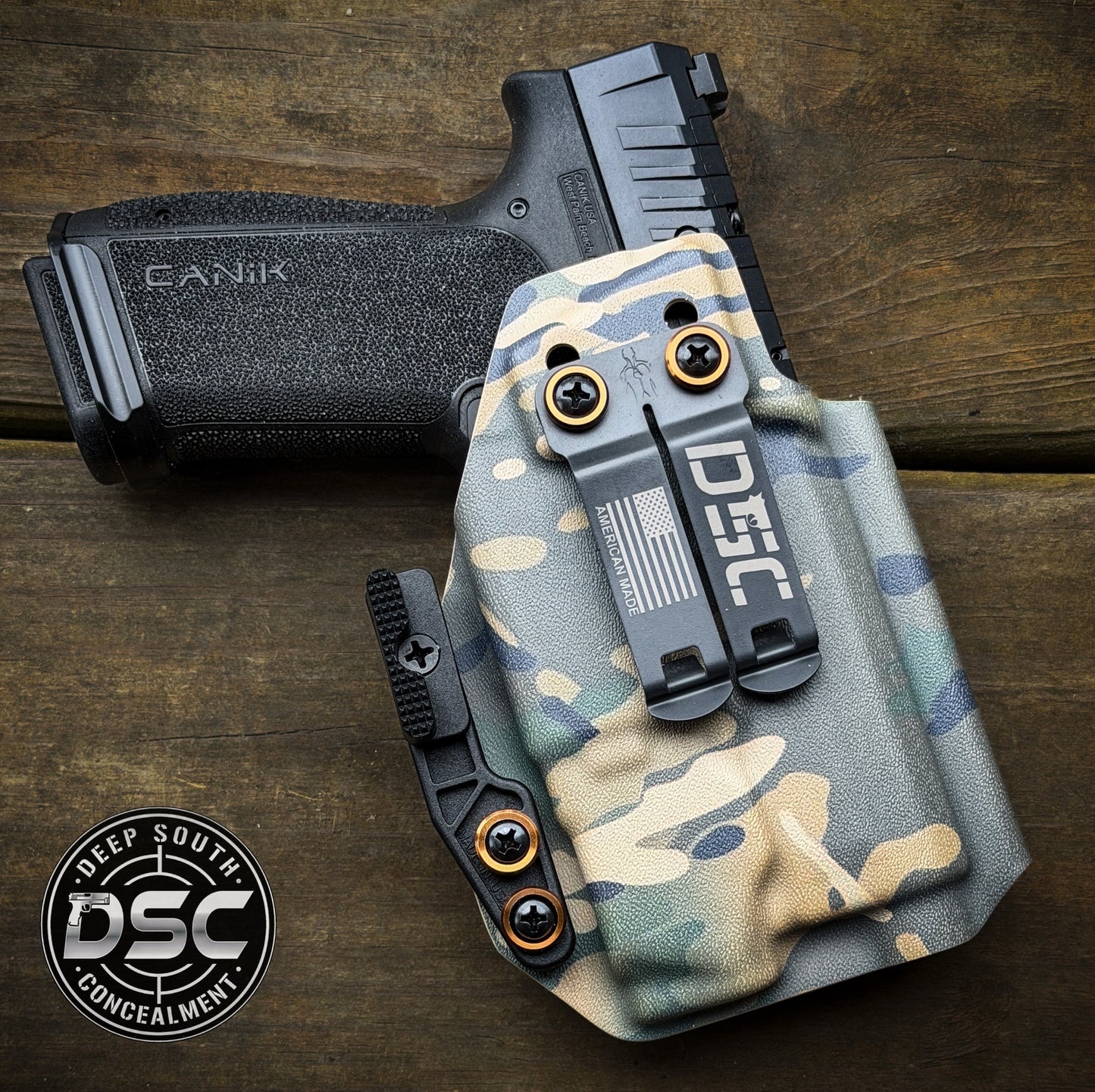Canik MC9 Prime w/Olight PL-X Multicam Camo RH IWB Holster