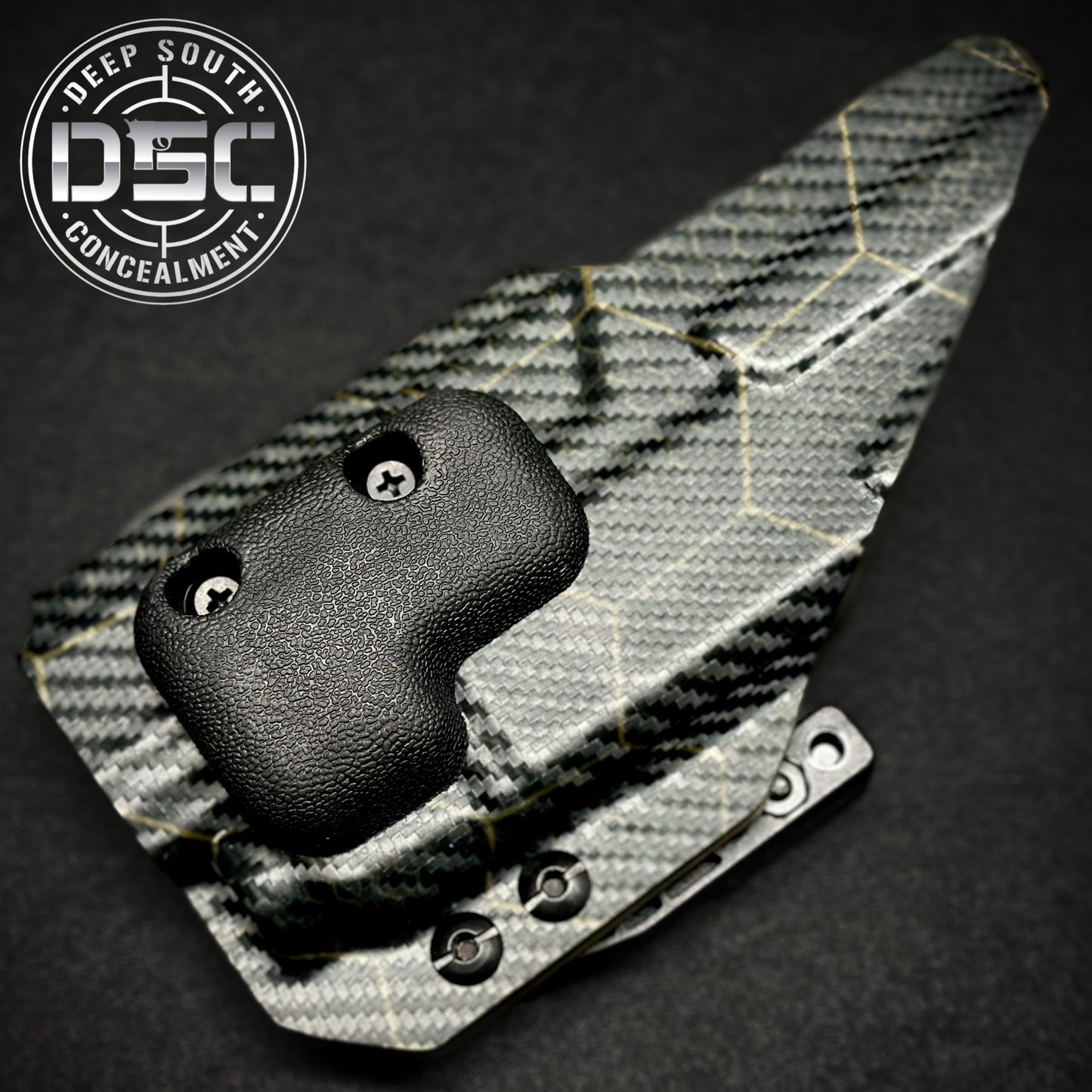 Glock 19/23/32/45 Streamlight TLR7 OD Green Carbon Fiber Hexagon Pattern RH IWB