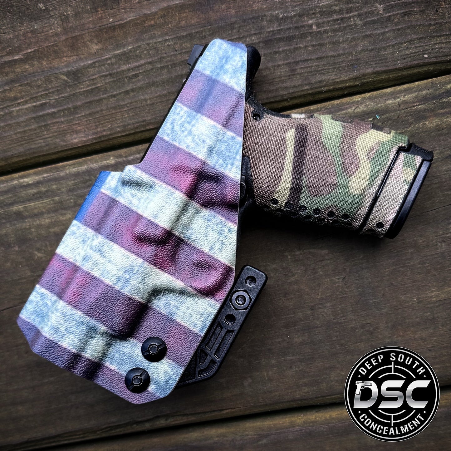 Smith & Wesson Bodyguard 2.0 Comp Carry Distressed Old Glory RH IWB Holster