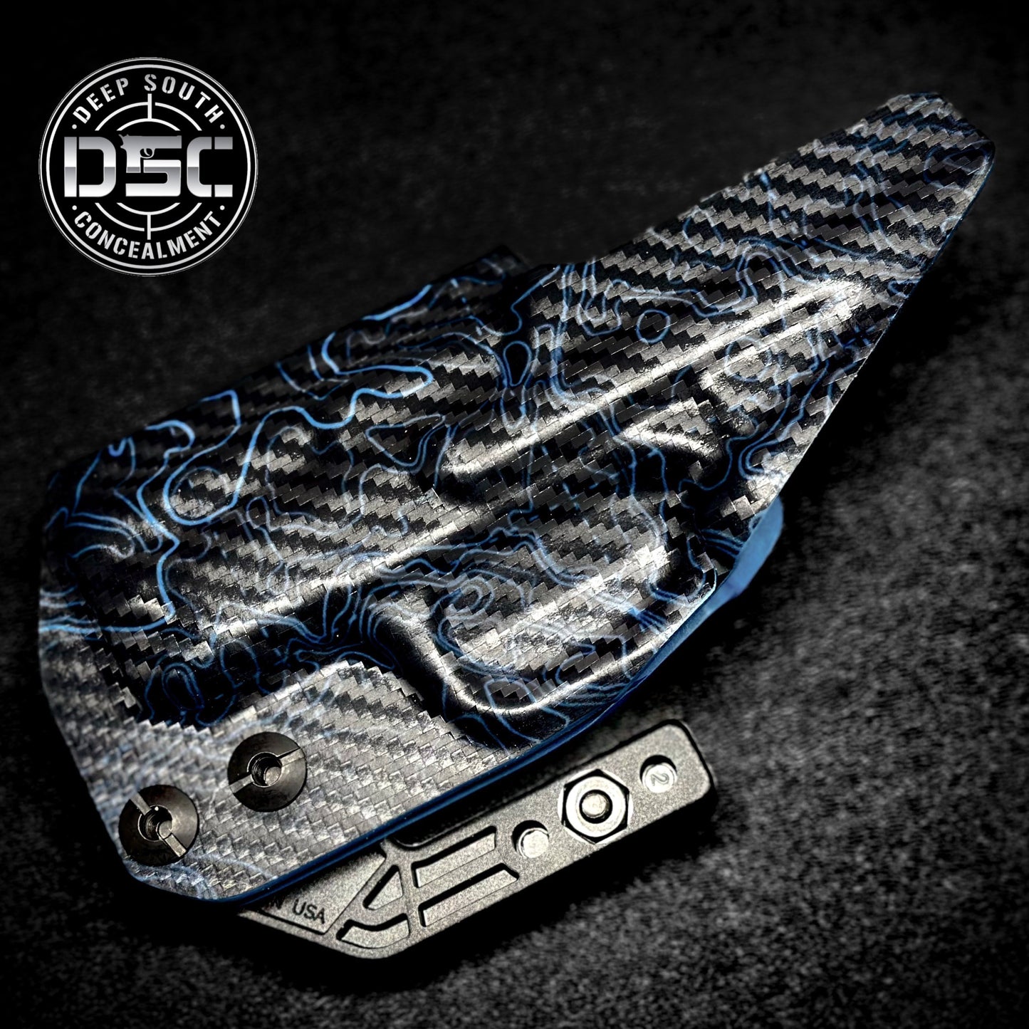 Smith & Wesson Bodyguard 2.0 Blue Topo Carbon Fiber RH IWB Holster